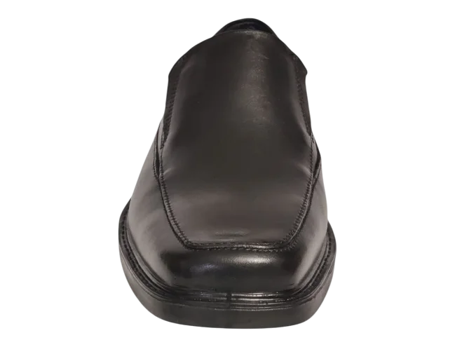 Esse Comfort Men's Leather Wide Width Moc Toe Slip-On - Black - view 4