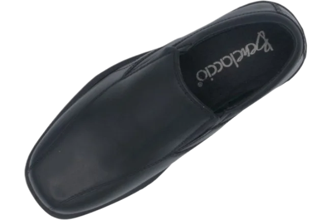 Benelaccio Boys' Leather Bicycle Toe Slip-On Dress Shoes - Black - view 7