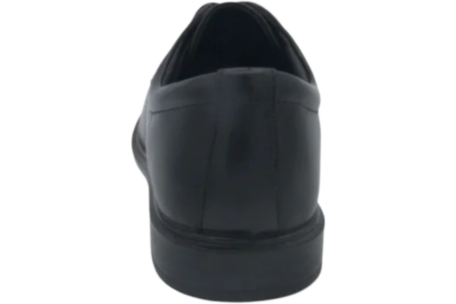 Benelaccio Boys' Leather Moc Toe Lace-Up Dress Shoes - Black - view 5