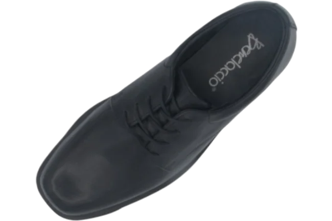 Benelaccio Boys' Leather Moc Toe Lace-Up Dress Shoes - Black - view 7