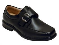 Benelaccio Boys Dress Shoes, Boys Formal Shoes, Black Velcro Shoes with Buckle